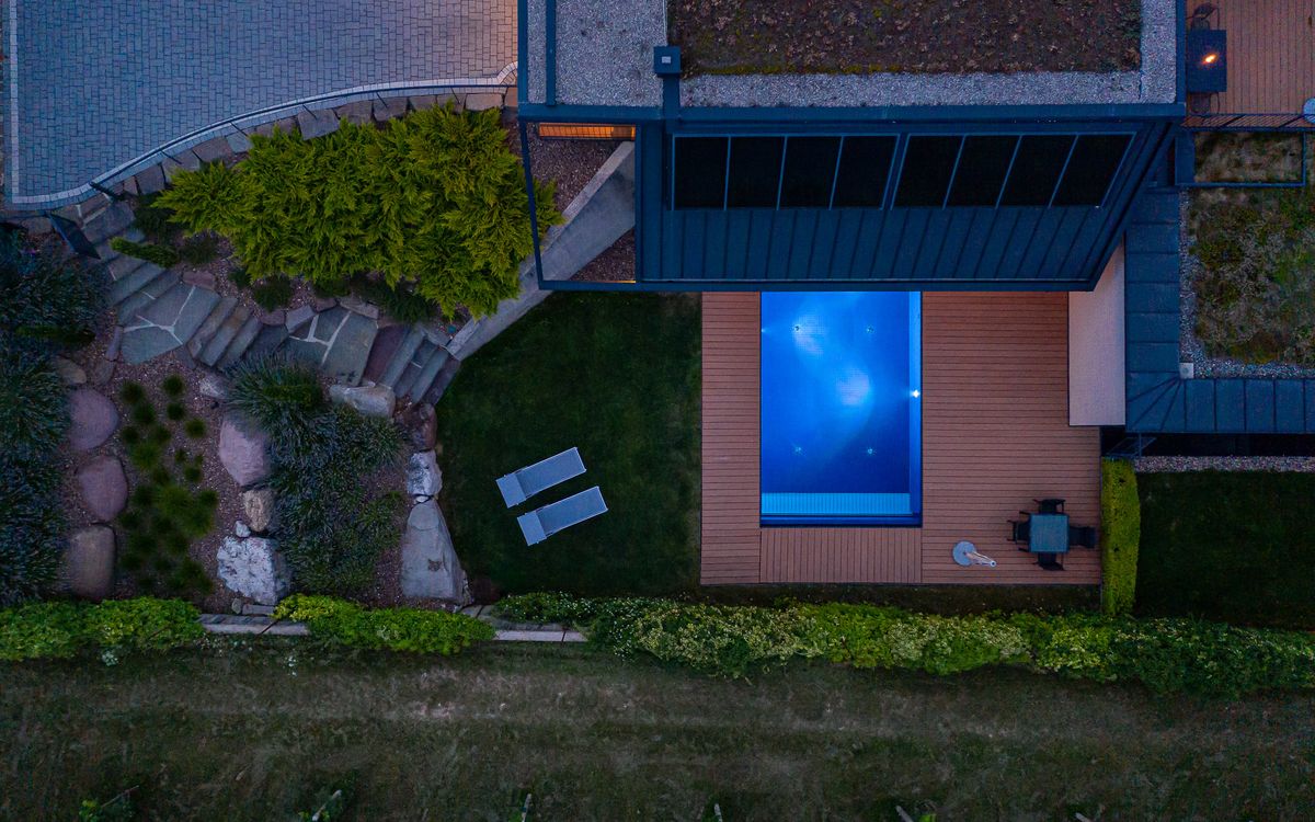 Appartements im Passivhaus - Außenpool mit Garten 