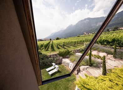 View over the garden at Villa Pernstich, Caldaro